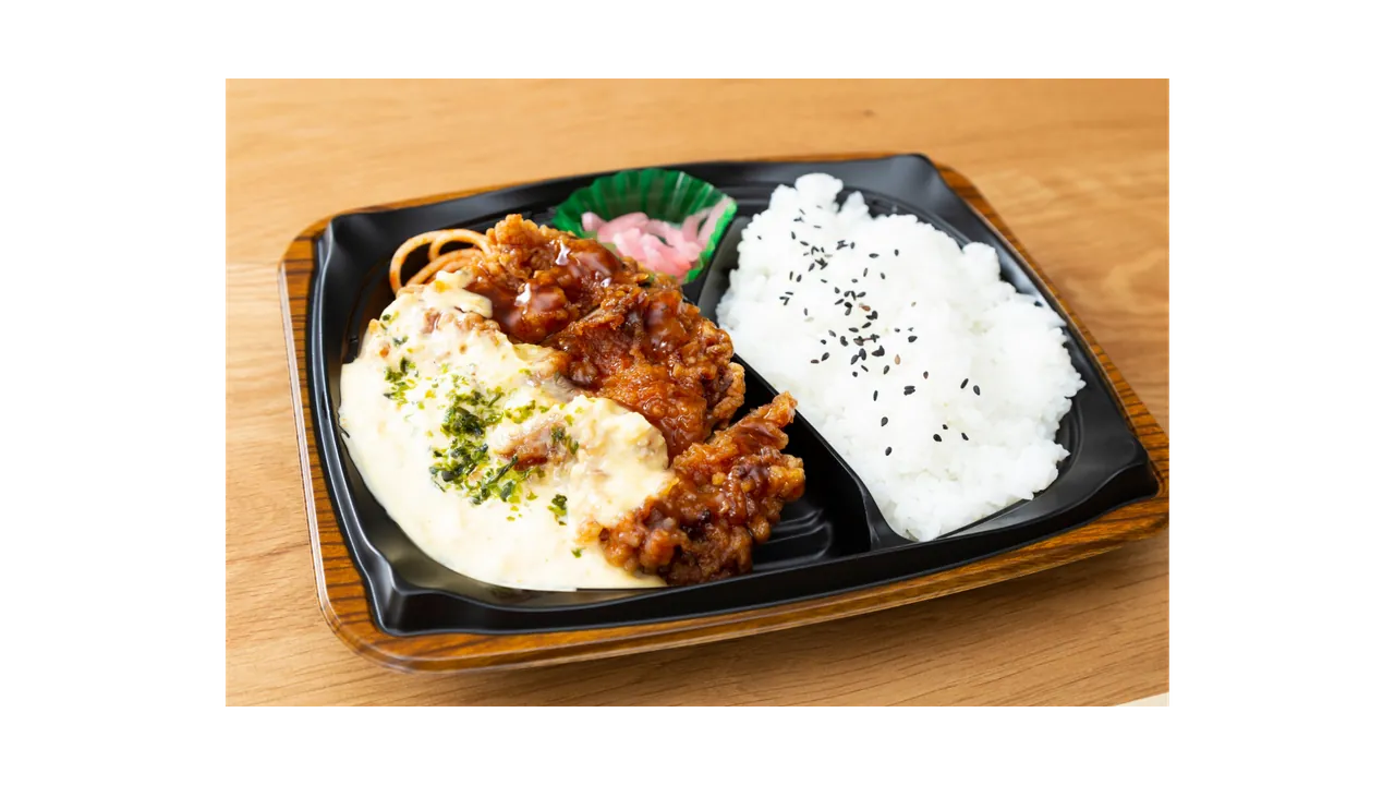 白身魚の竜田揚げ弁当